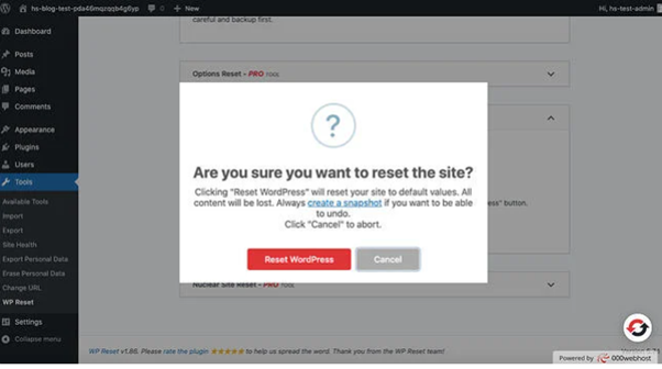 how to reinstall wordpress