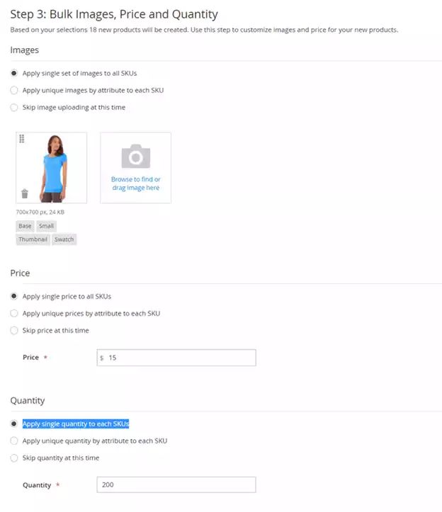 Bulk Images, Price and Quanity