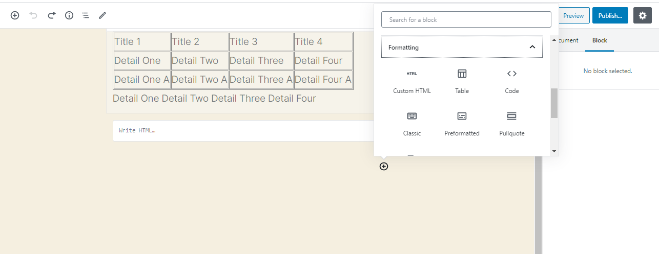 wp data tables