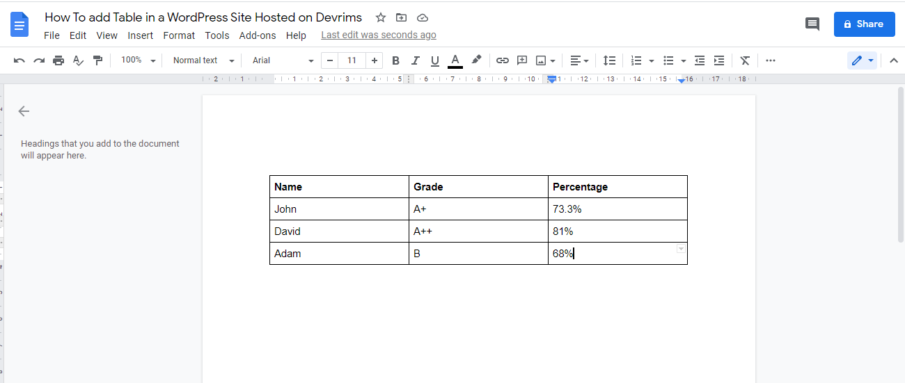 wp data tables