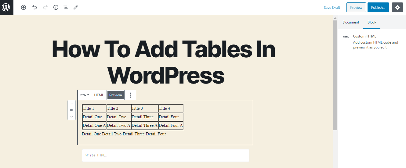 wp data tables