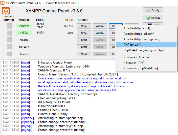 PHP Configuration