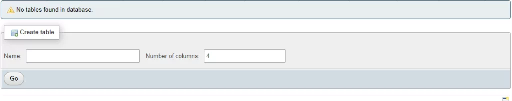 Create Table