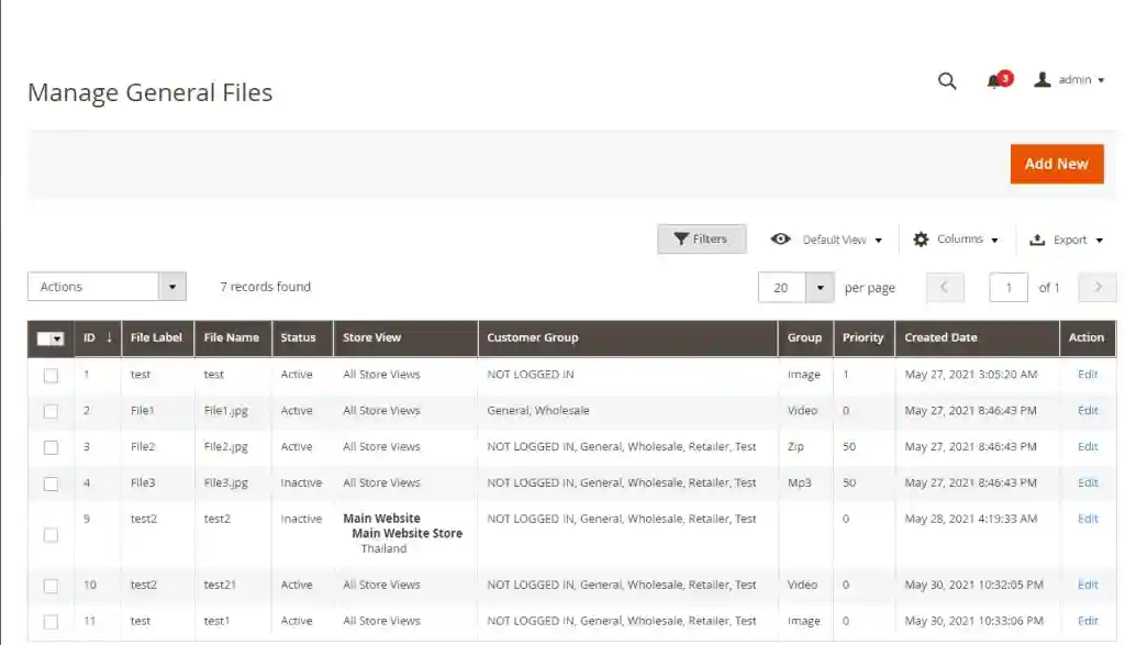 Manage General Files