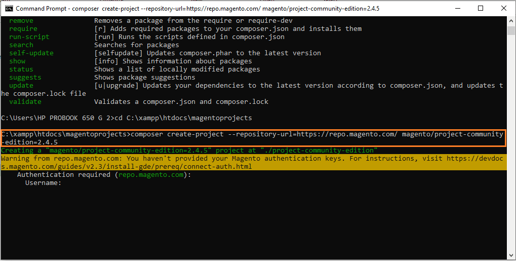Install Magento 2 Application