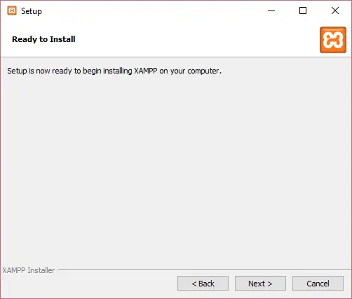 Install XAMPP