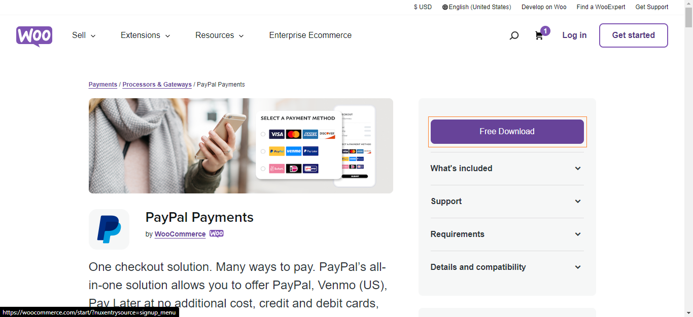paypal payment extension dnload