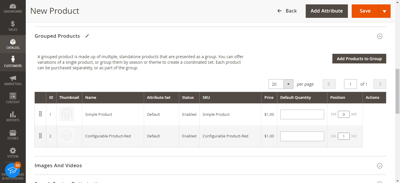 Create and Manage Products in Magento