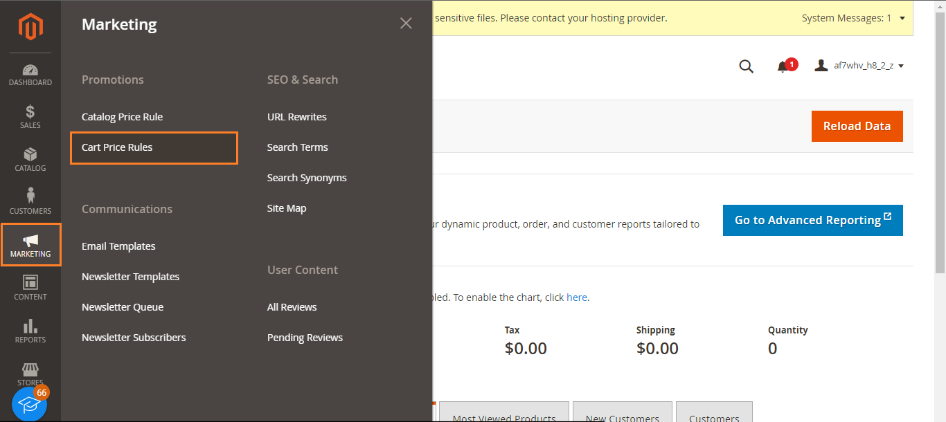 Magento Price Rule - Adding Cart Price Rules