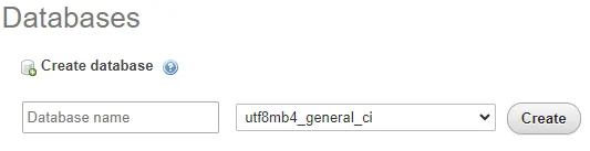 Create Databases
