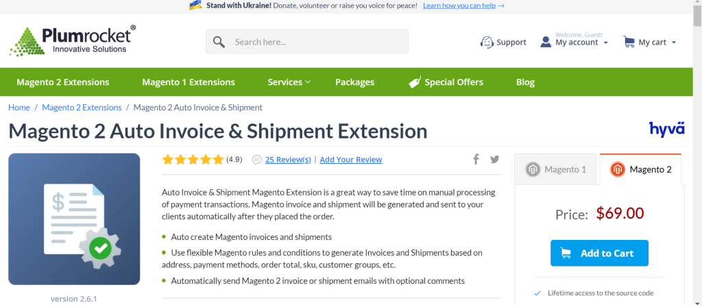 Magento 2 Invoice extension