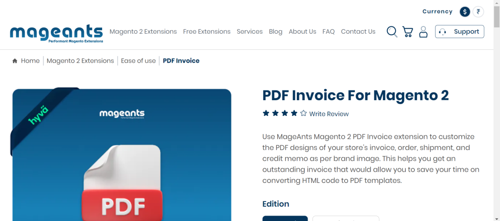 Magento 2 Invoice extension
