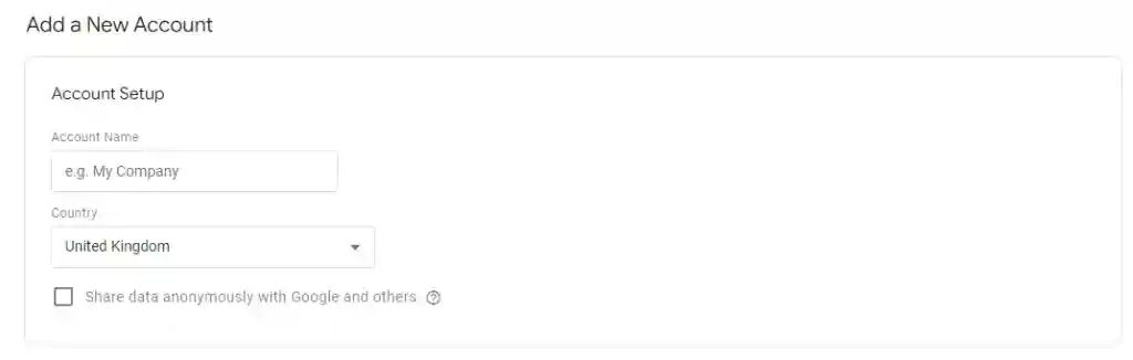 GTM - Account Setup