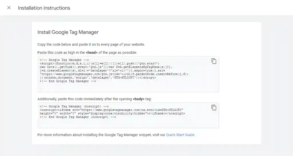 Installation Instructions