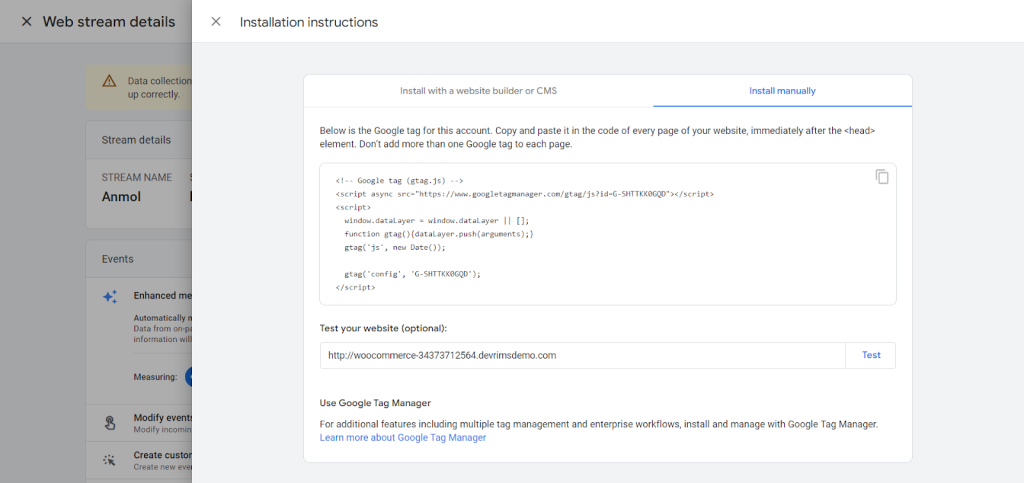 ecommerce tracking in google analytics 4