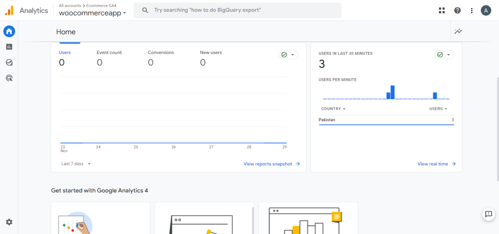 ecommerce tracking in google analytics 4