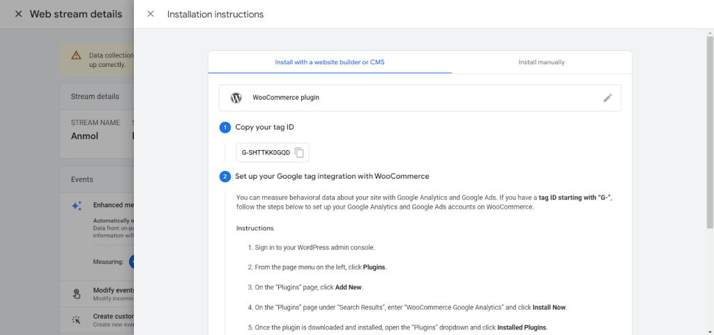 ecommerce tracking in google analytics 4