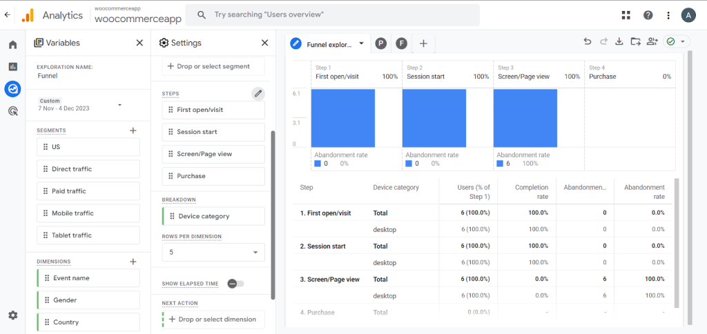 ecommerce tracking in google analytics 4