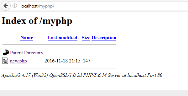 run a php file using xampp