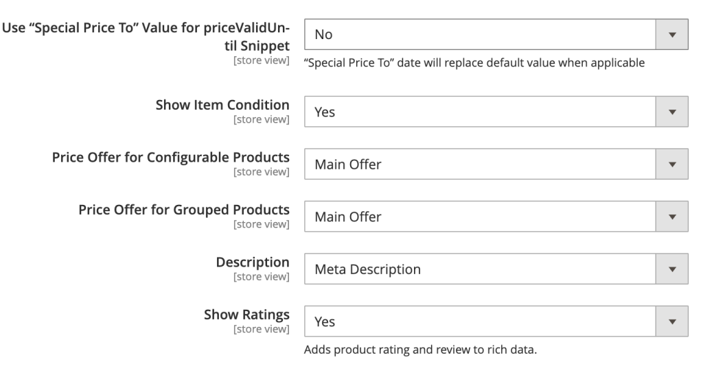 Magento 2 rich snippets