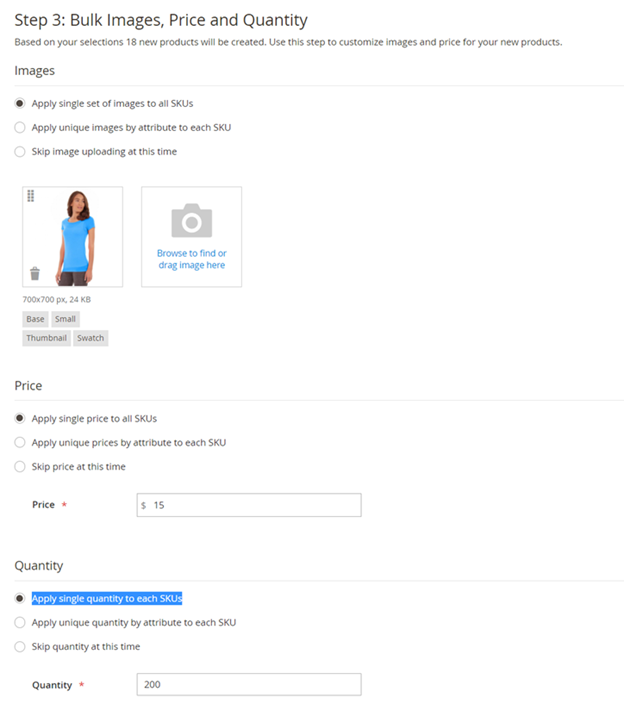 Bulk Images, Price and Quanity