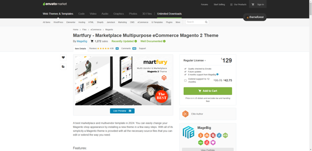 Martfury - Marketplace Multipurpose eCommerce Magento 2 Theme