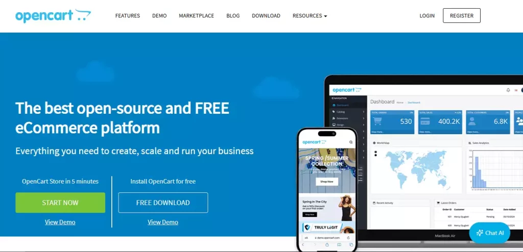 OpenCart - CMS Platform