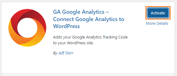 Activate GA Google Analytics