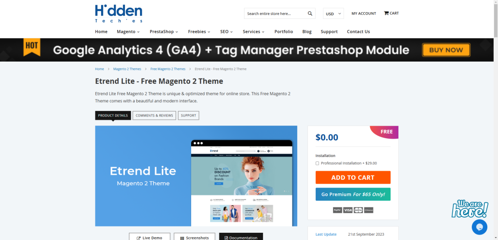 Etrend Lite - Free Magento 2 Theme