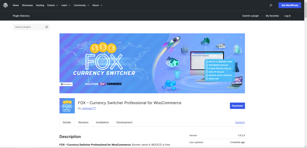 FOX - Currency Switcher Professional for WooCommerce