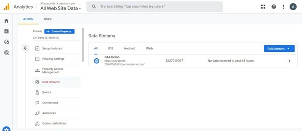 GA4 Demo Data Stream