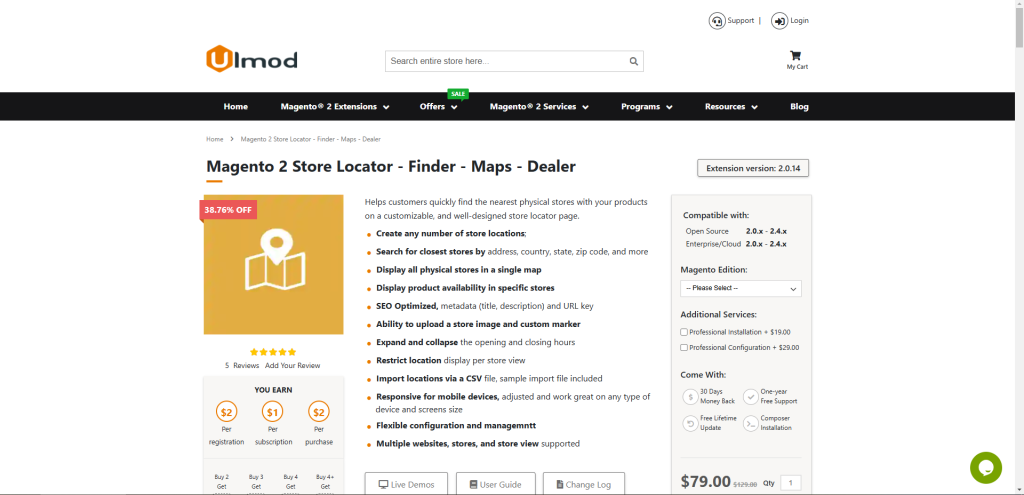 Magento 2 Store Locator – Finder – Maps – Dealer by Ulmod