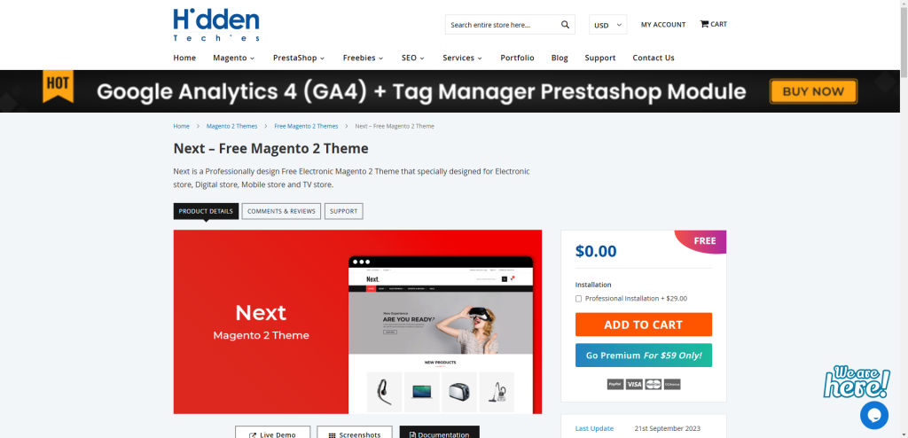 Next - Free Magento 2 Theme