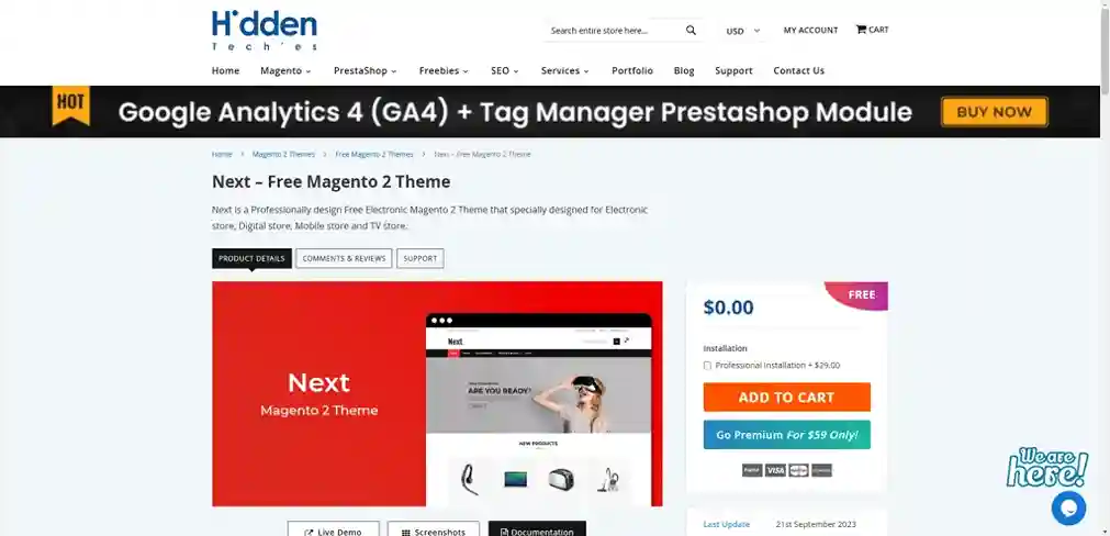 Next - Free Magento 2 Theme