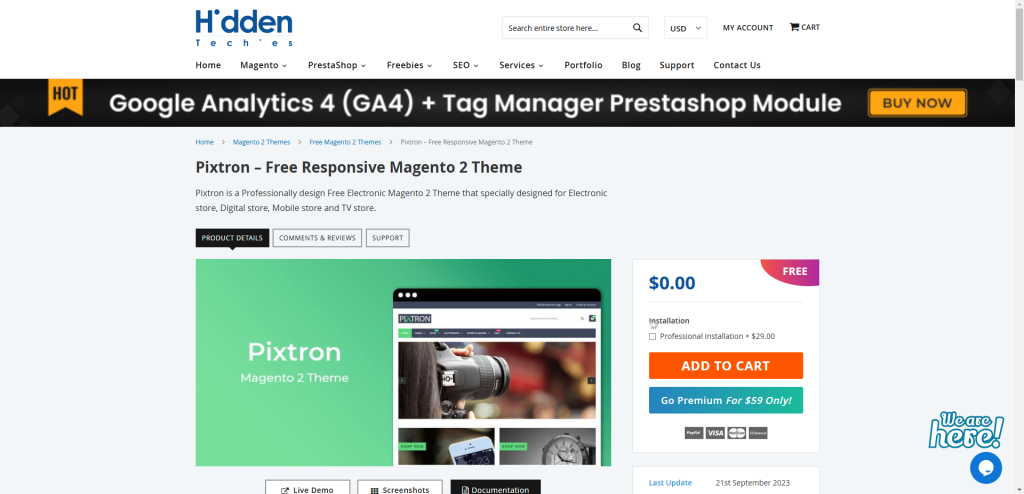 Pixtron - Free Responsive Magento 2 Theme