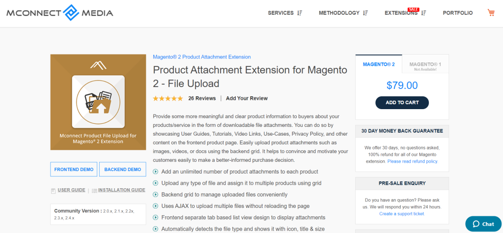 Product Attachment Extension for Magento 2 by Mconnect