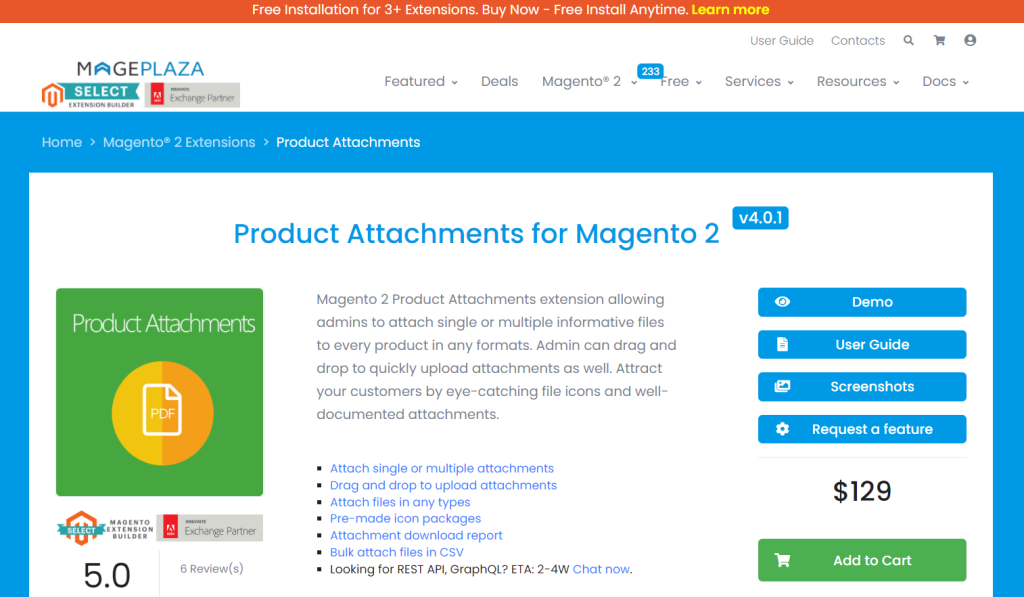 Product Attachments for Magento 2 by MagePlaza