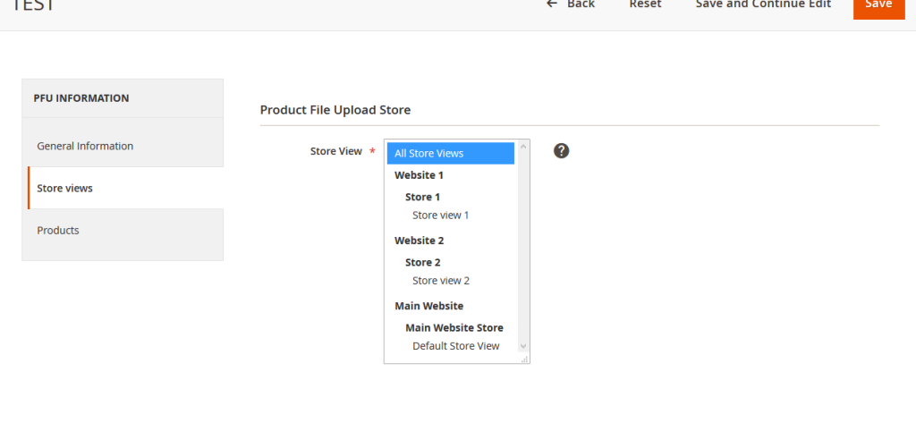 Product File Upload Store