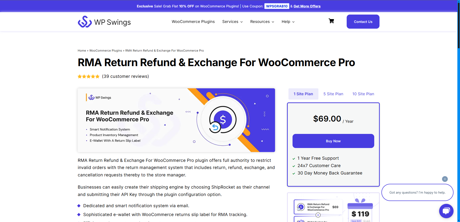 RMA Return Refund & Exchange For WooCommerce Pro