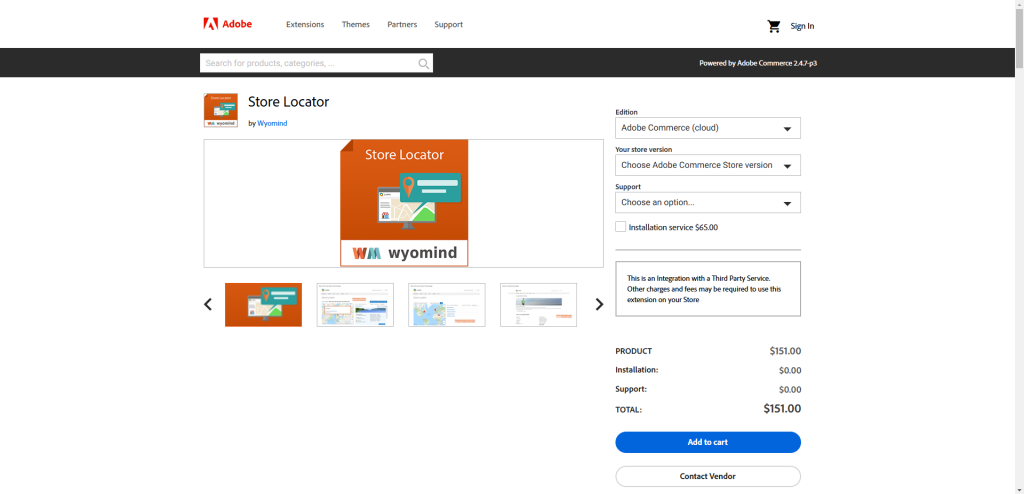 Store locator for Magento 2 by Wyomind