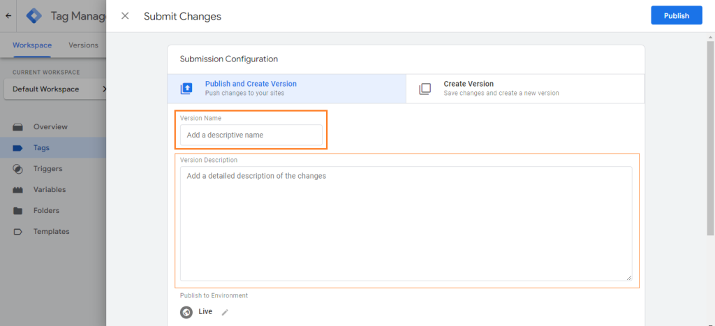 Submission Configuration