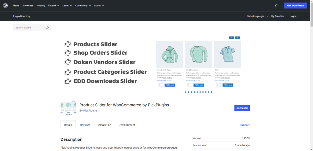 WooCommerce Products Slider