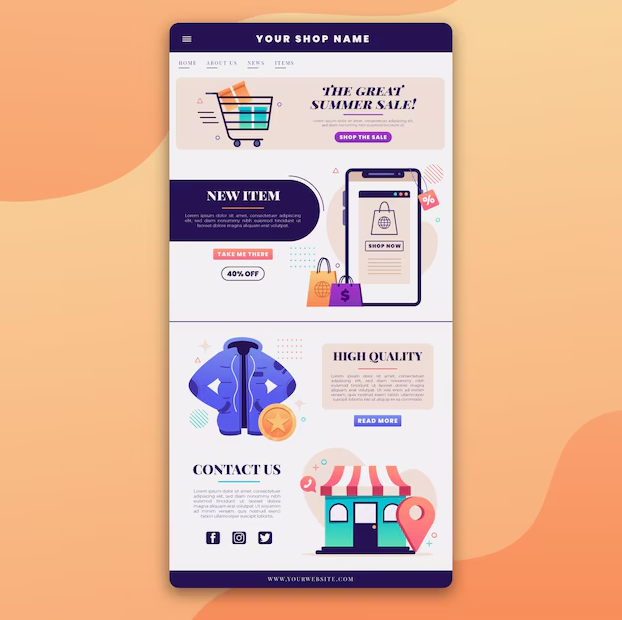 ecommerce homepage