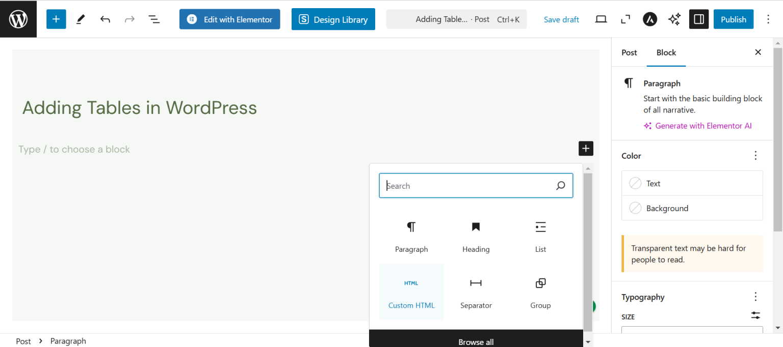 How to Create Tables in WordPress (3 Easy Ways)