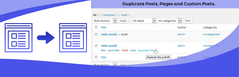 step 1 - wordpress duplicate post plugin
