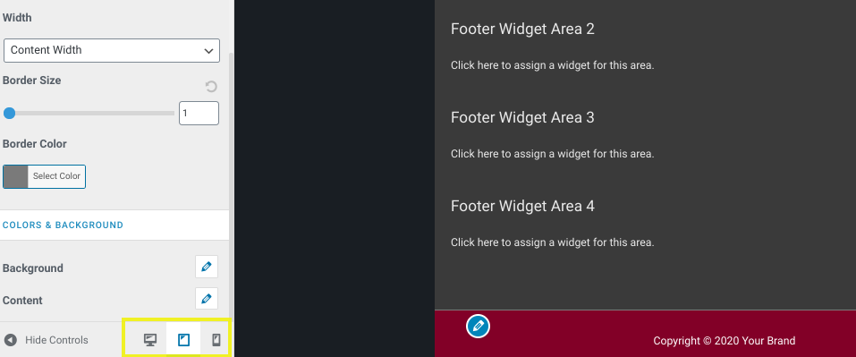 footer changes - step 3