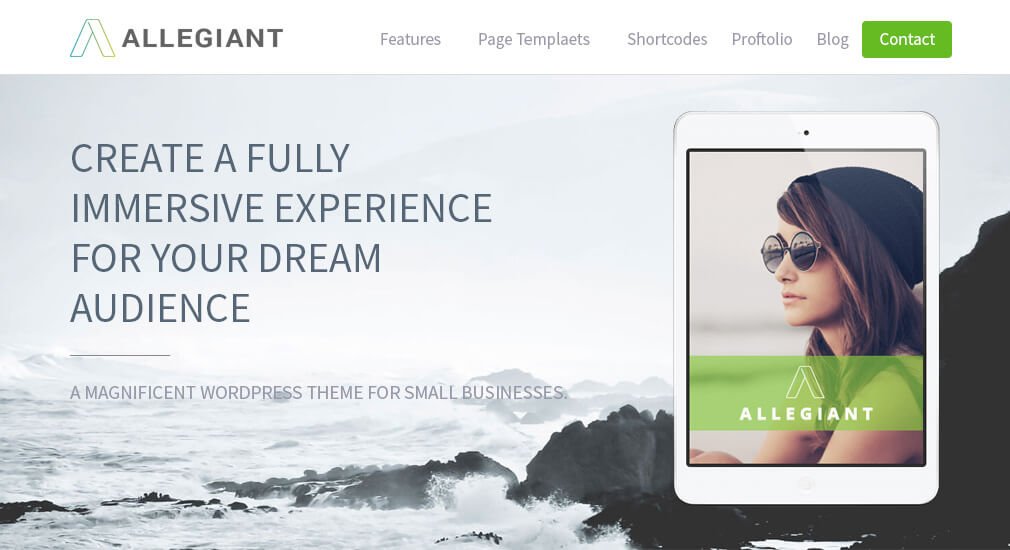 allegiant wordpress themes