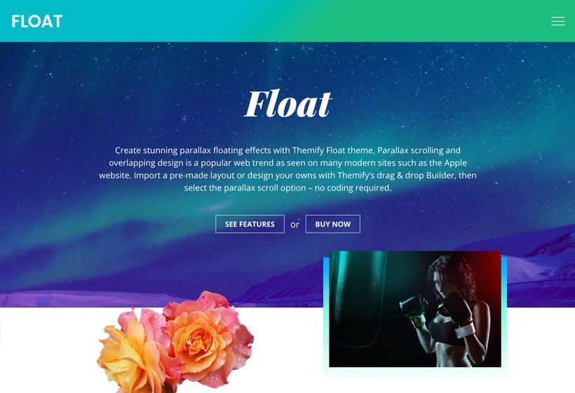 float wordpress theme