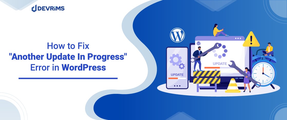 How to fix another update in progress error in wordpress - Devrims